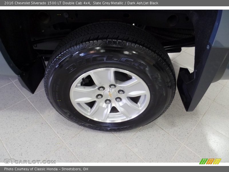 Slate Grey Metallic / Dark Ash/Jet Black 2016 Chevrolet Silverado 1500 LT Double Cab 4x4