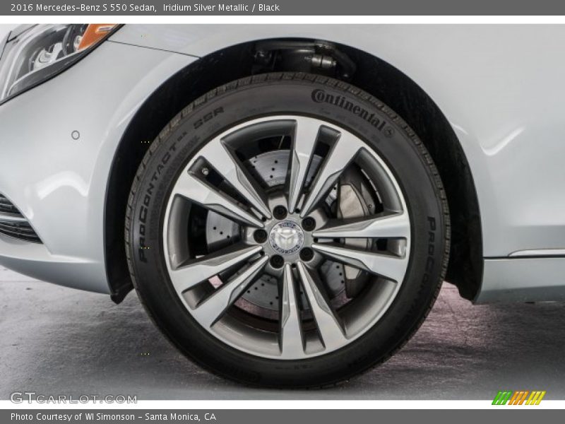 Iridium Silver Metallic / Black 2016 Mercedes-Benz S 550 Sedan