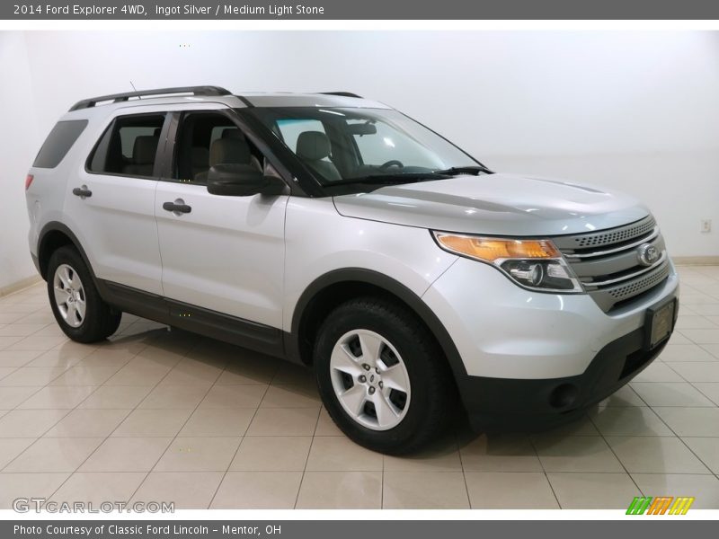 Ingot Silver / Medium Light Stone 2014 Ford Explorer 4WD