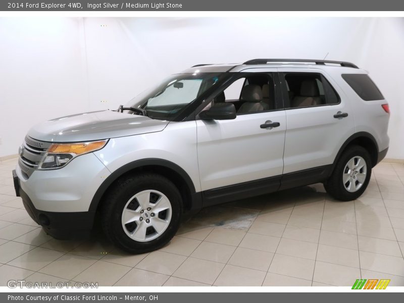 Ingot Silver / Medium Light Stone 2014 Ford Explorer 4WD
