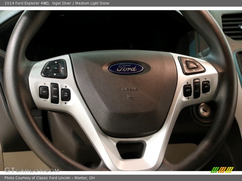 Ingot Silver / Medium Light Stone 2014 Ford Explorer 4WD