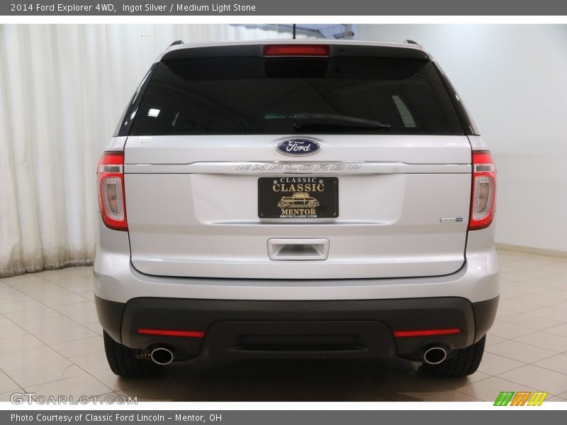 Ingot Silver / Medium Light Stone 2014 Ford Explorer 4WD