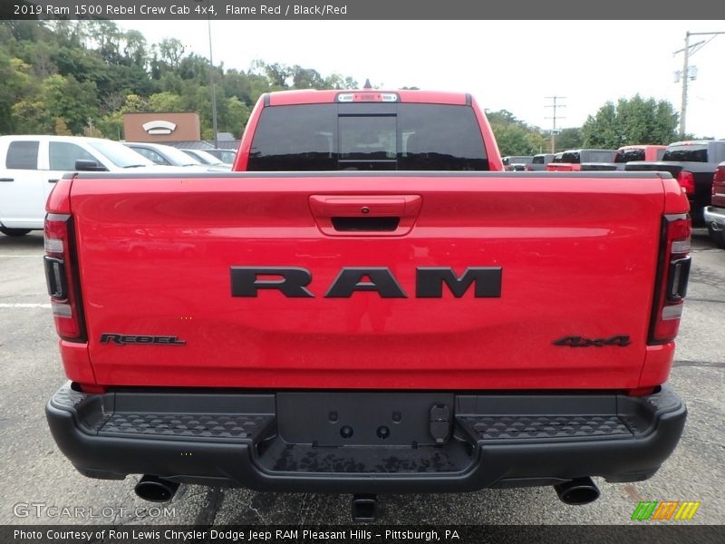 Flame Red / Black/Red 2019 Ram 1500 Rebel Crew Cab 4x4