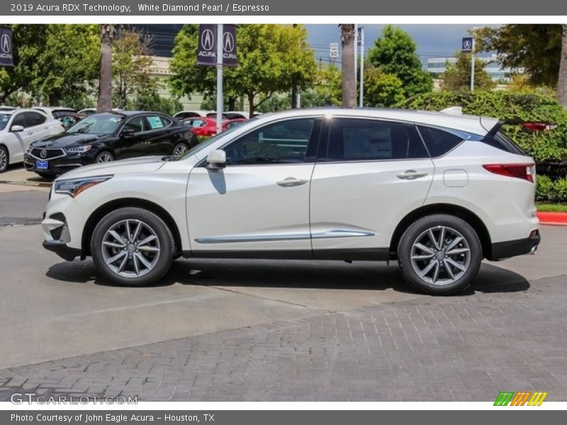 White Diamond Pearl / Espresso 2019 Acura RDX Technology