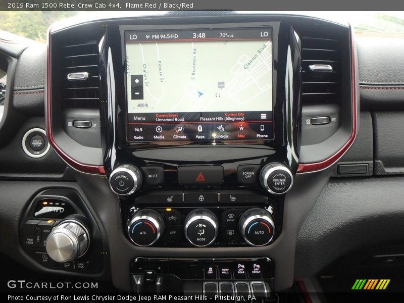 Controls of 2019 1500 Rebel Crew Cab 4x4