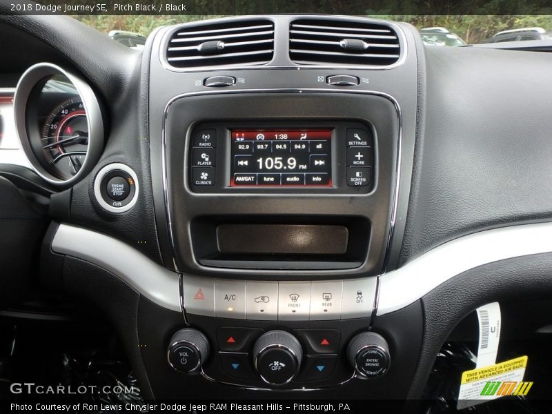 Pitch Black / Black 2018 Dodge Journey SE
