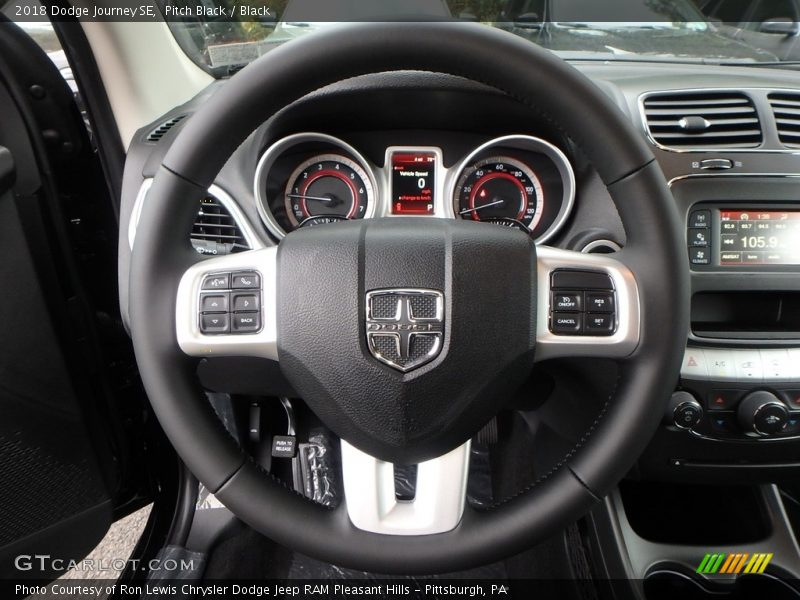 Pitch Black / Black 2018 Dodge Journey SE
