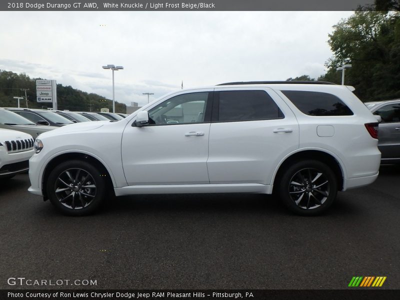 White Knuckle / Light Frost Beige/Black 2018 Dodge Durango GT AWD