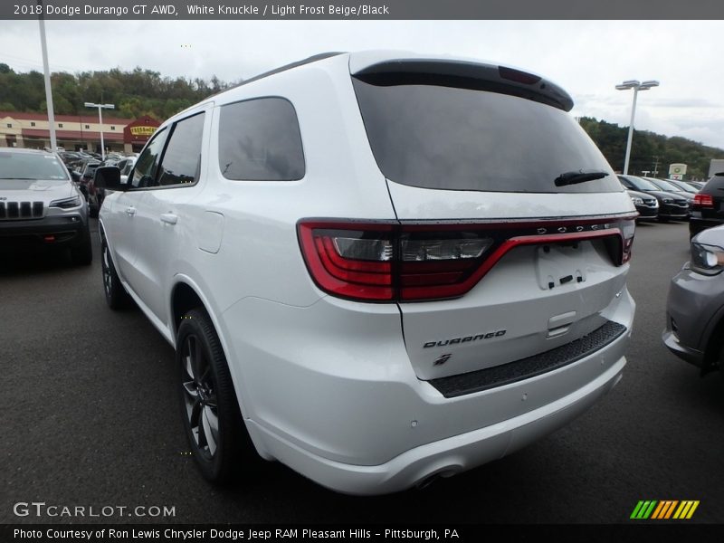 White Knuckle / Light Frost Beige/Black 2018 Dodge Durango GT AWD