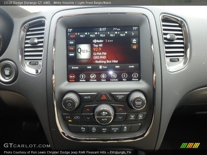 White Knuckle / Light Frost Beige/Black 2018 Dodge Durango GT AWD