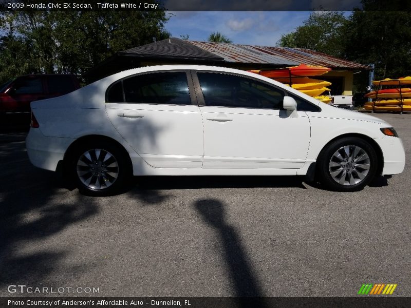 Taffeta White / Gray 2009 Honda Civic EX Sedan