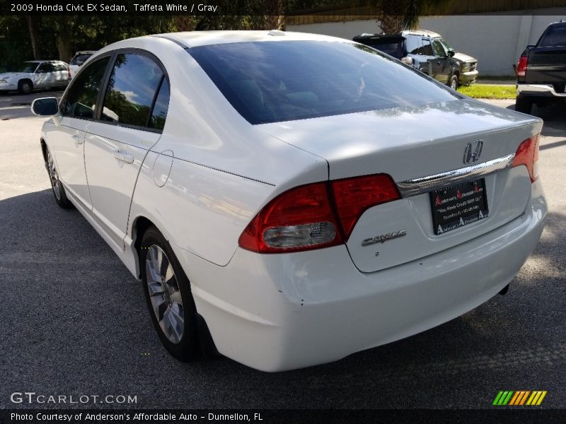 Taffeta White / Gray 2009 Honda Civic EX Sedan