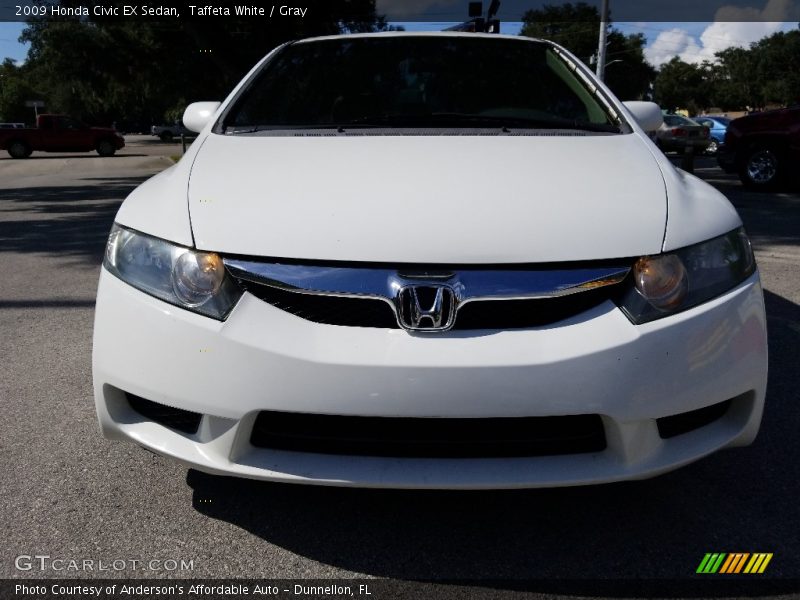 Taffeta White / Gray 2009 Honda Civic EX Sedan