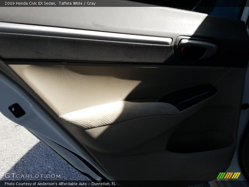 Taffeta White / Gray 2009 Honda Civic EX Sedan