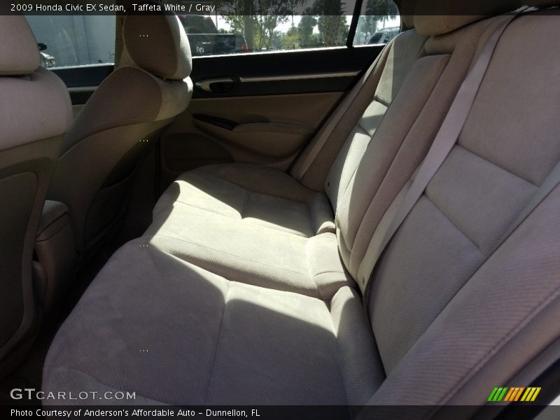 Taffeta White / Gray 2009 Honda Civic EX Sedan