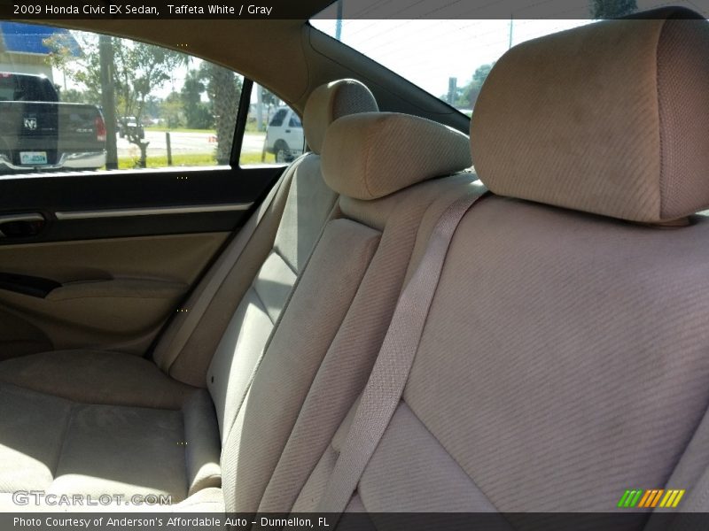 Taffeta White / Gray 2009 Honda Civic EX Sedan
