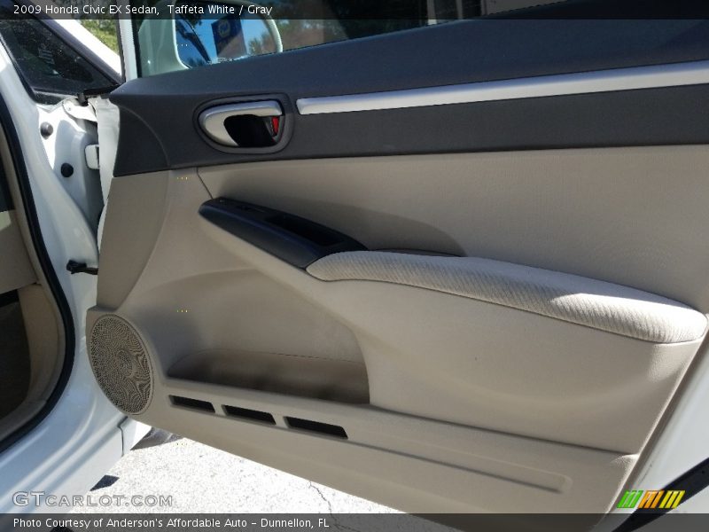 Taffeta White / Gray 2009 Honda Civic EX Sedan