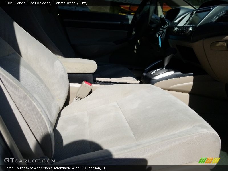 Taffeta White / Gray 2009 Honda Civic EX Sedan
