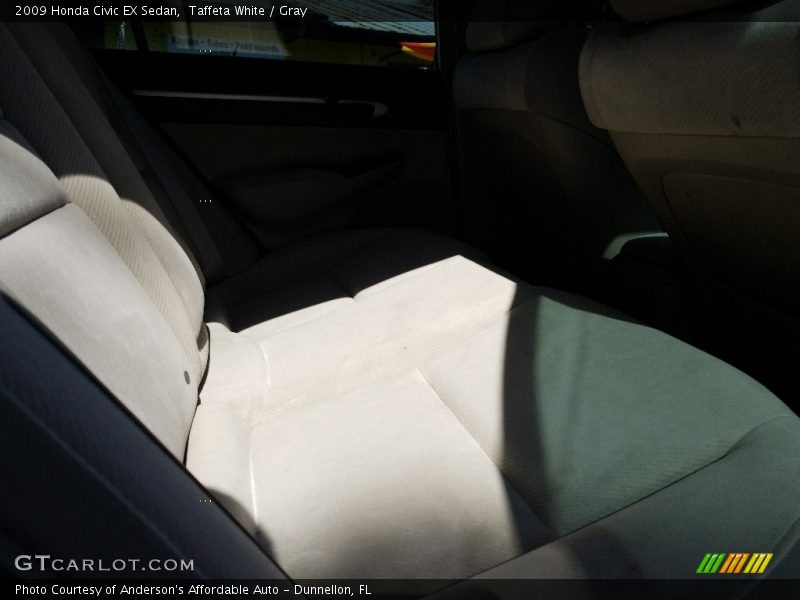 Taffeta White / Gray 2009 Honda Civic EX Sedan
