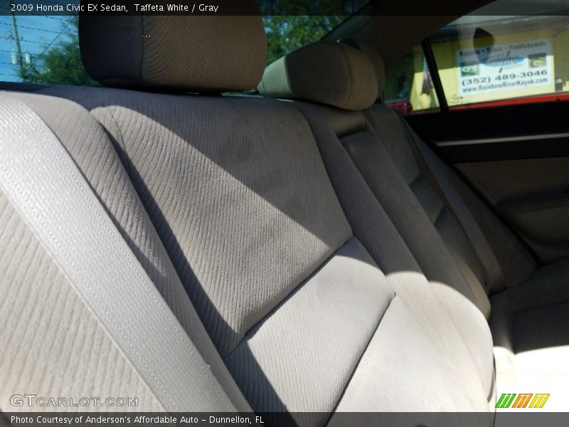 Taffeta White / Gray 2009 Honda Civic EX Sedan