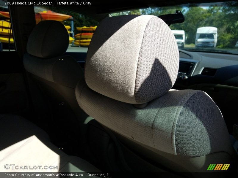 Taffeta White / Gray 2009 Honda Civic EX Sedan
