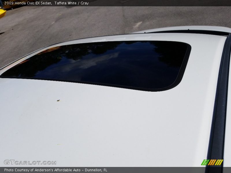 Taffeta White / Gray 2009 Honda Civic EX Sedan