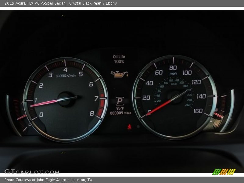 Crystal Black Pearl / Ebony 2019 Acura TLX V6 A-Spec Sedan