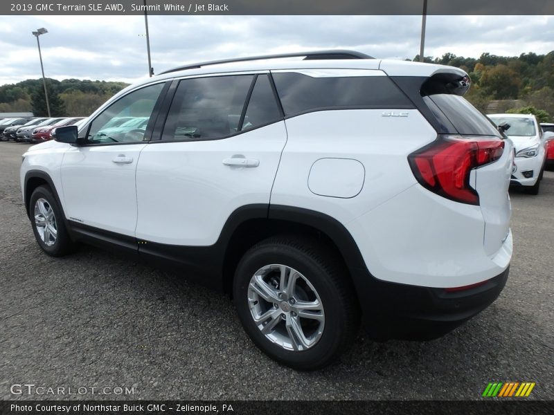 Summit White / Jet Black 2019 GMC Terrain SLE AWD