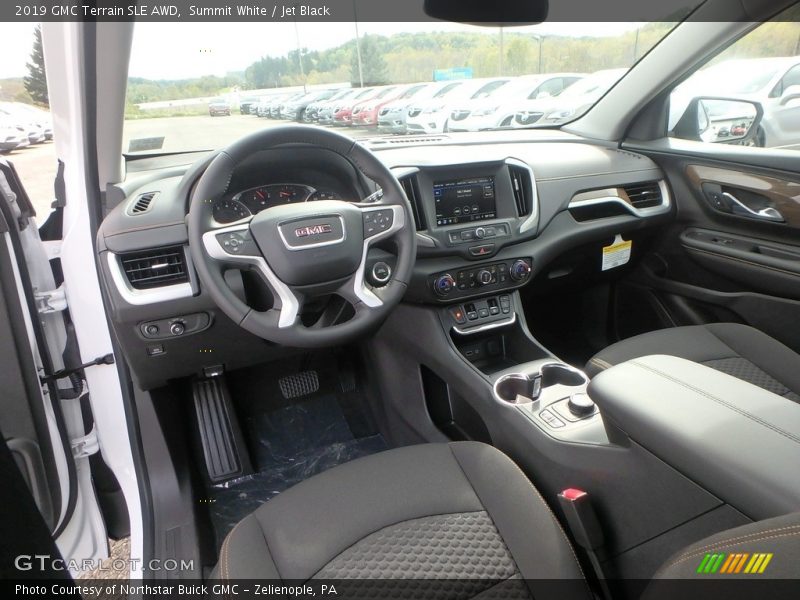 Summit White / Jet Black 2019 GMC Terrain SLE AWD