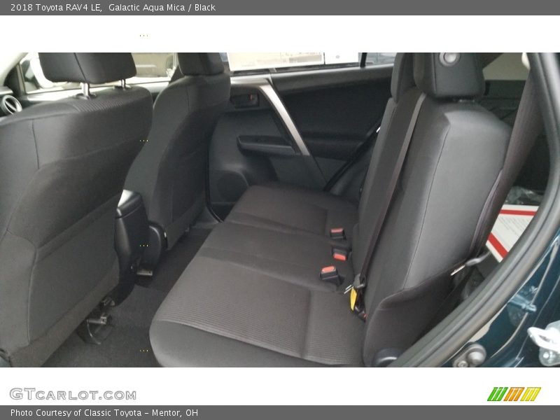 Galactic Aqua Mica / Black 2018 Toyota RAV4 LE