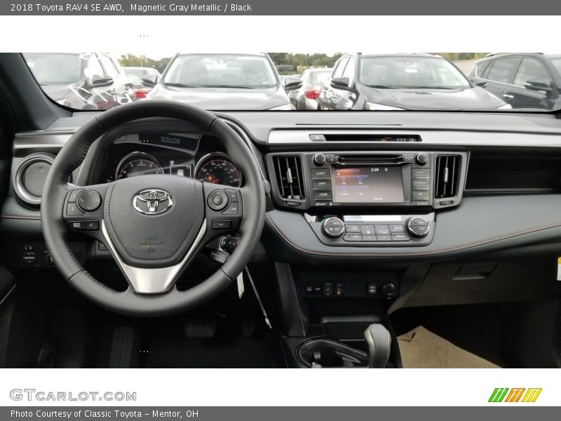 Magnetic Gray Metallic / Black 2018 Toyota RAV4 SE AWD