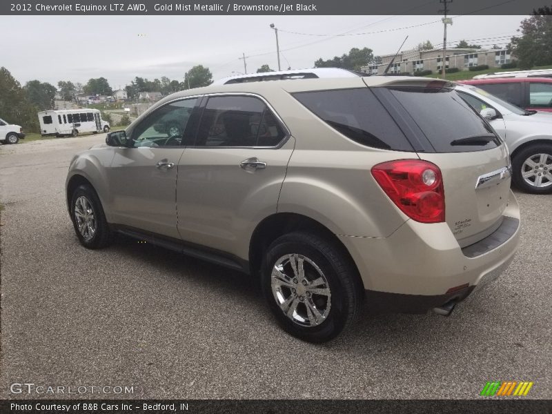 Gold Mist Metallic / Brownstone/Jet Black 2012 Chevrolet Equinox LTZ AWD