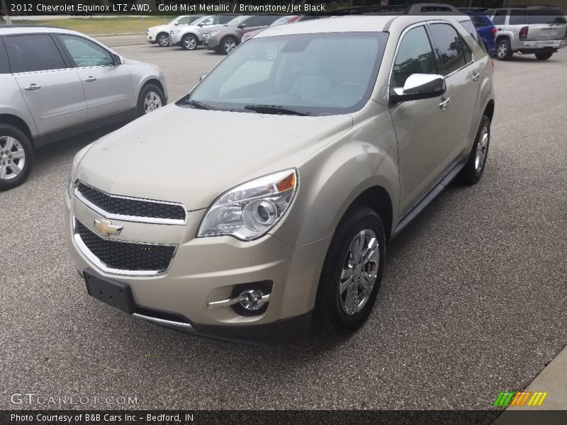 Gold Mist Metallic / Brownstone/Jet Black 2012 Chevrolet Equinox LTZ AWD