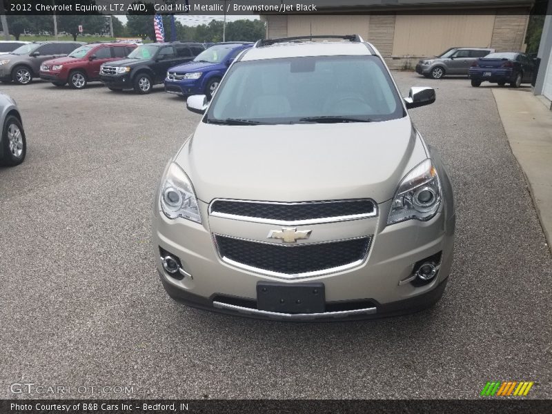 Gold Mist Metallic / Brownstone/Jet Black 2012 Chevrolet Equinox LTZ AWD