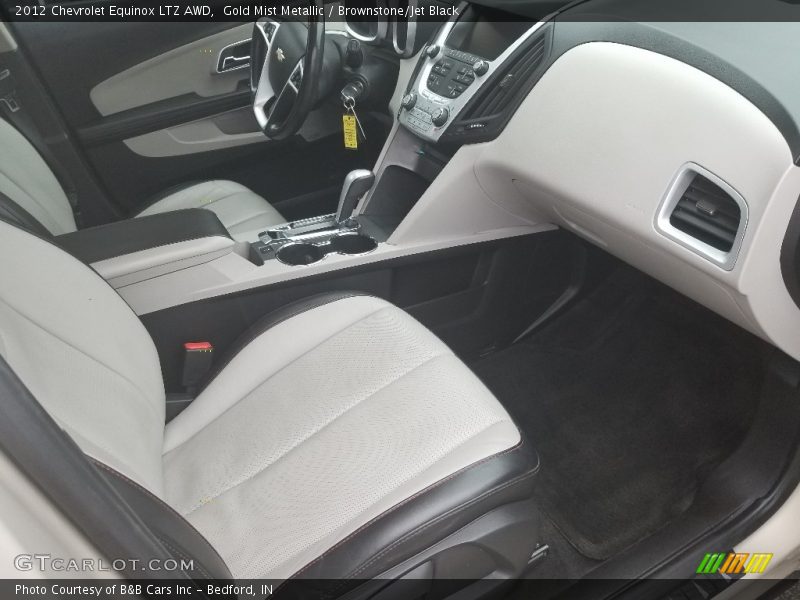 Gold Mist Metallic / Brownstone/Jet Black 2012 Chevrolet Equinox LTZ AWD