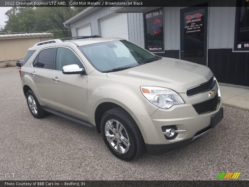 Gold Mist Metallic / Brownstone/Jet Black 2012 Chevrolet Equinox LTZ AWD