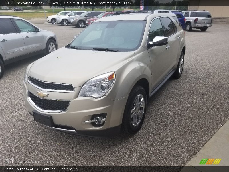 Gold Mist Metallic / Brownstone/Jet Black 2012 Chevrolet Equinox LTZ AWD