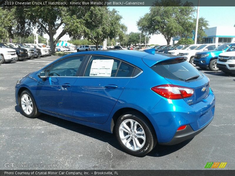 Kinetic Blue Metallic / Jet Black/­Galvanized 2019 Chevrolet Cruze LT Hatchback