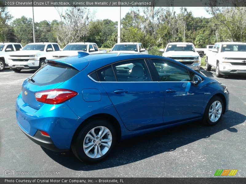 Kinetic Blue Metallic / Jet Black/­Galvanized 2019 Chevrolet Cruze LT Hatchback