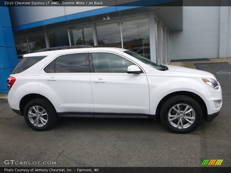 Summit White / Jet Black 2016 Chevrolet Equinox LT AWD