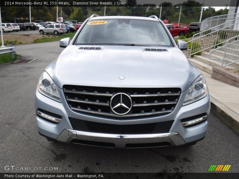 Diamond Silver Metallic / Grey 2014 Mercedes-Benz ML 350 4Matic