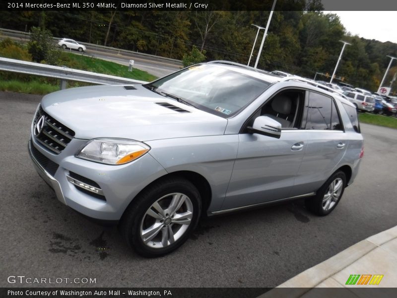 Diamond Silver Metallic / Grey 2014 Mercedes-Benz ML 350 4Matic