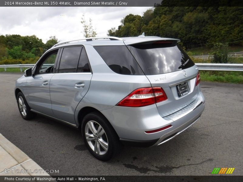 Diamond Silver Metallic / Grey 2014 Mercedes-Benz ML 350 4Matic