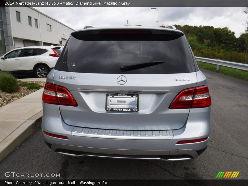 Diamond Silver Metallic / Grey 2014 Mercedes-Benz ML 350 4Matic