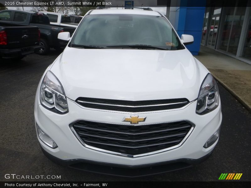 Summit White / Jet Black 2016 Chevrolet Equinox LT AWD