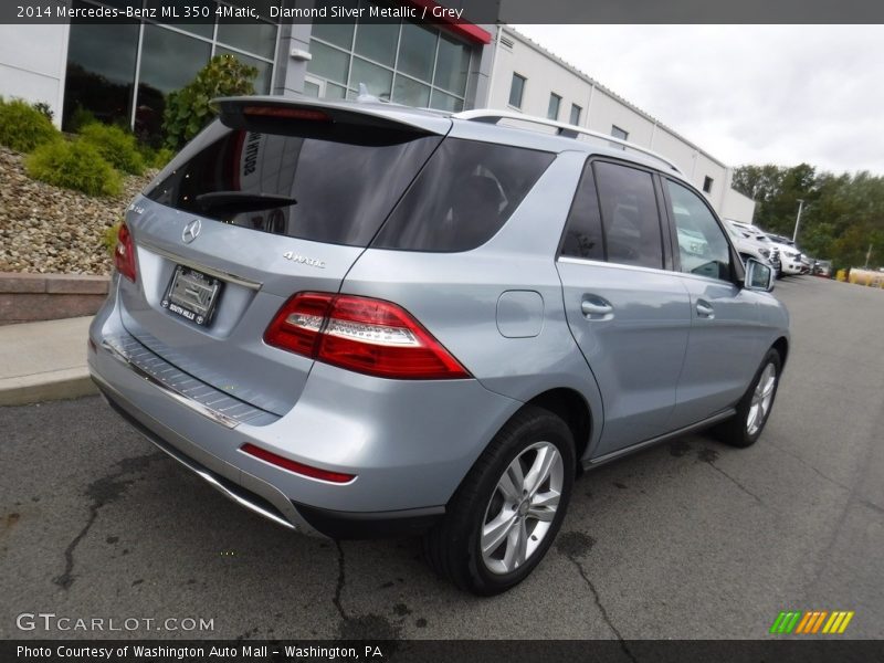 Diamond Silver Metallic / Grey 2014 Mercedes-Benz ML 350 4Matic