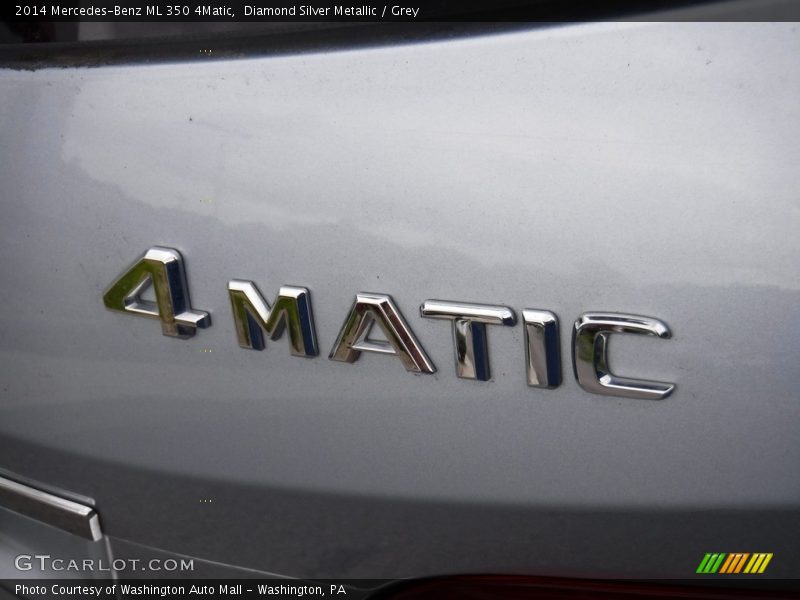 Diamond Silver Metallic / Grey 2014 Mercedes-Benz ML 350 4Matic