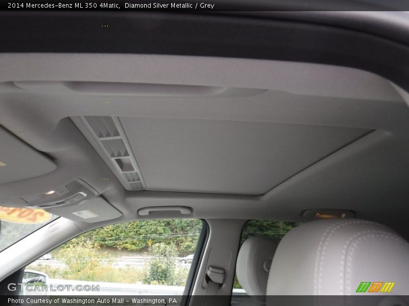 Diamond Silver Metallic / Grey 2014 Mercedes-Benz ML 350 4Matic