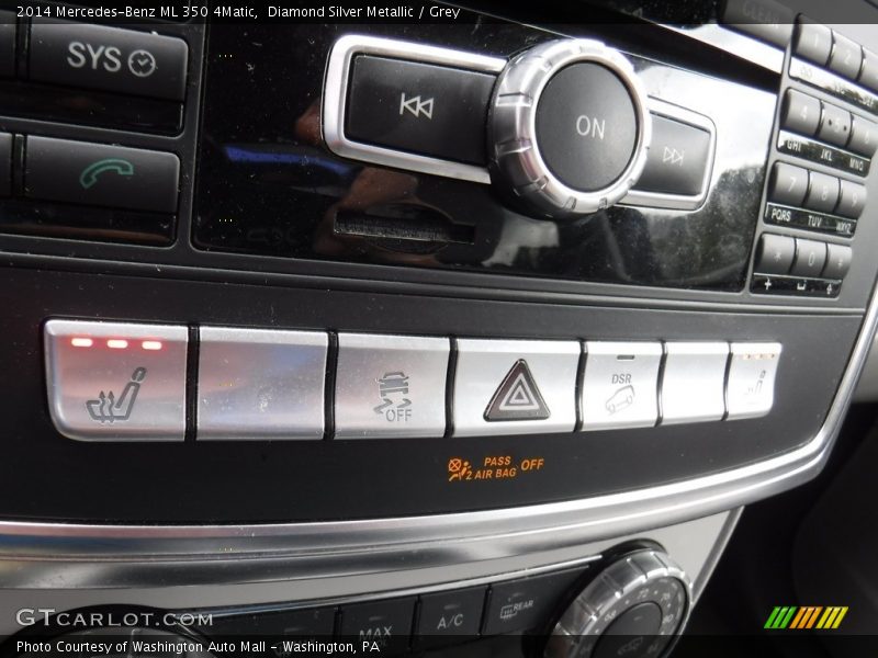 Diamond Silver Metallic / Grey 2014 Mercedes-Benz ML 350 4Matic