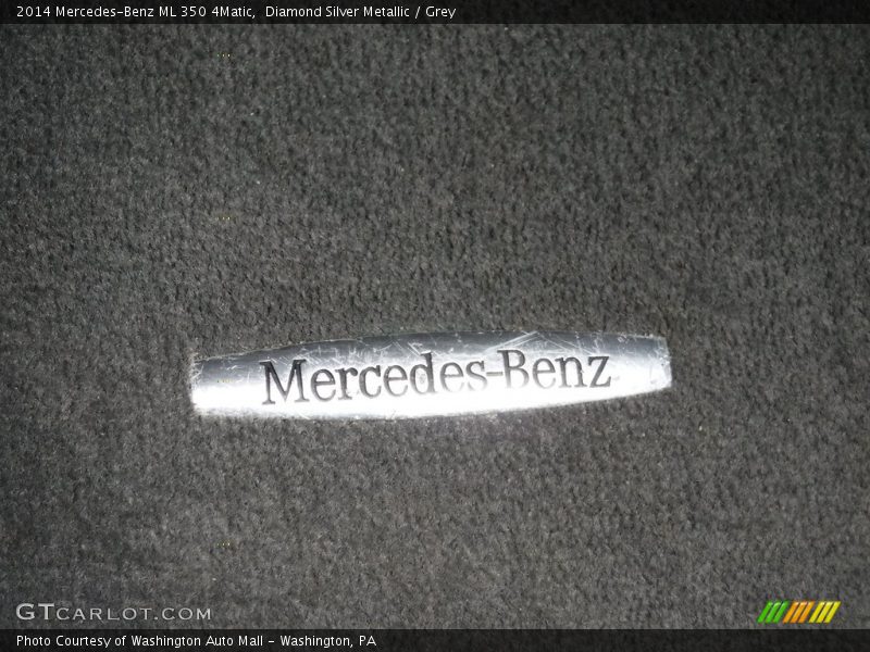 Diamond Silver Metallic / Grey 2014 Mercedes-Benz ML 350 4Matic